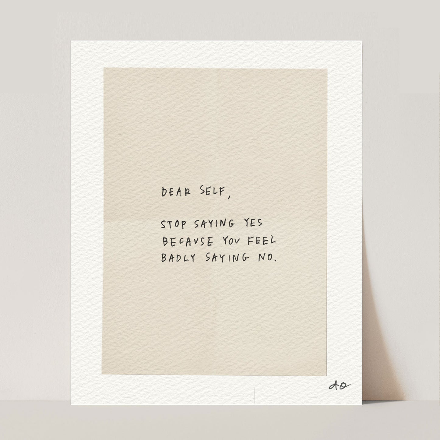 Stop Saying Yes