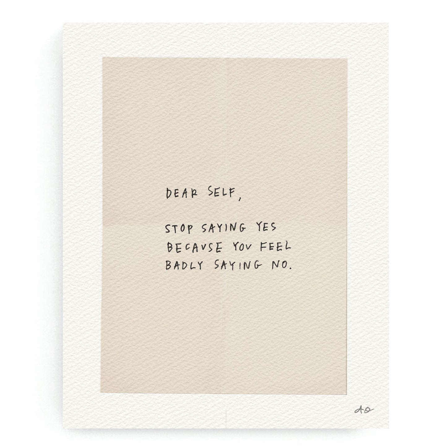 Stop Saying Yes